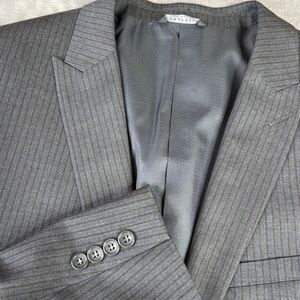 Caravelli Suit Jacket Mens 44 Long‎ Grey Harry C 2B Slim Fit Pinstripe Blazer